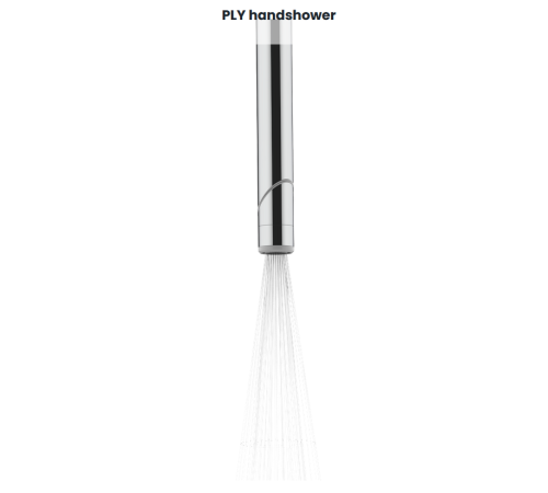 Смеситель термостатический для душа BOSSINI PLY наружная часть с лейкой и шлангом Z00943.030