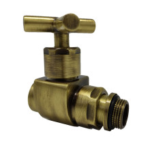 Вентиль ручной прямой SR Rubinetterie Prestige & Minimal 1/2 ручка-крест бронза 0376-1500Z000