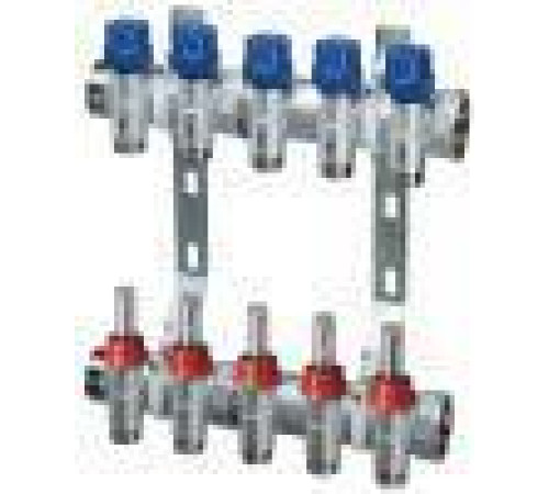 Узел коллекторный 1 FAR 2 отвода 3/4 EU с расходомерами и кронштейнами FK 3981 13402