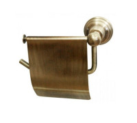Держатель для туалетной бумаги Cezares Amore с крышкой бронза CA23692