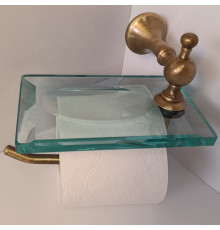 Держатель туалетной бумаги с мыльницей Tiffany World Retro RE 233.92 бронза RE23392