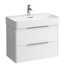 Тумба с раковиной Laufen Base 73.5х39х53 см подвесная 2 ящика белый матовый 4.0235.2.110.260.1 / 8.1028.5.000.104.1
