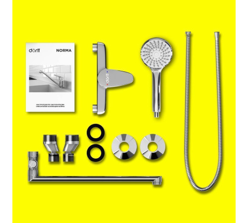 Смеситель для ванны и душа AM.PM Norma с душевым гарнитуром D1095000