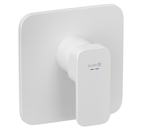 Смеситель для душа Kludi Renon на 1 потребитель внешняя часть белый матовый 427555375
