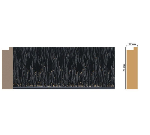 Багет из полистирола DECOMASTER FM4-4 75х17х2850 мм FM4-4