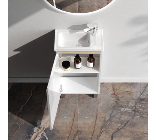 Тумба под раковину напольная AM.PM X-Joy 45 см 1 дверца белый глянец M85AFSX0451WG