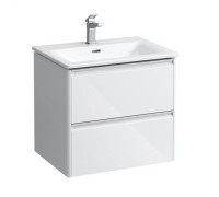 Комплект мебели Laufen Palace 600х450х545 мм с раковиной Slim 2 ящика белый глянцевый 8.6070.2.261.104.1