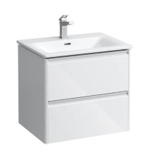 Комплект мебели Laufen Palace 600х450х545 мм с раковиной Slim 2 ящика белый глянцевый 8.6070.2.261.104.1