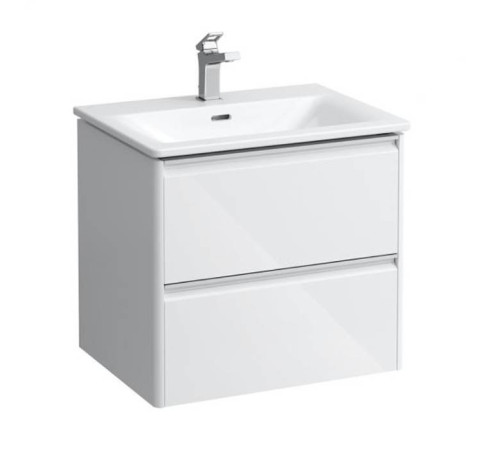 Комплект мебели Laufen Palace 600х450х545 мм с раковиной Slim 2 ящика белый глянцевый 8.6070.2.261.104.1
