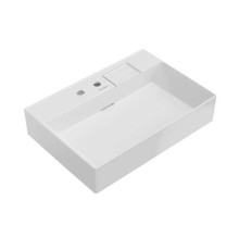 Раковина подвесная Kerama Marazzi Logica 70х48 см 2 отверстия белый глянец LO.wb.70.2