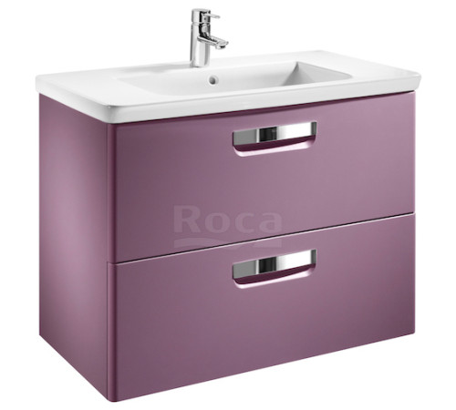 Тумба под умывальник Roca The Gap подвесная 2 ящика 577х602х412 мм фиолетовая ZRU9302742