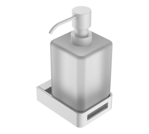 Дозатор для жидкого мыла подвесной Boheme Q белый 10957-MW