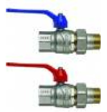 Кран шаровой F.I.V. EVOLUTION 1/2 ВР-НР с американкой ручка-рычаг 86005013