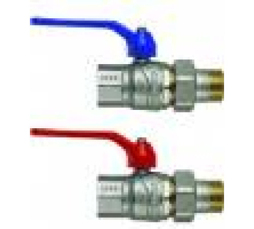 Кран шаровой F.I.V. EVOLUTION 1/2 ВР-НР с американкой ручка-рычаг 86005013