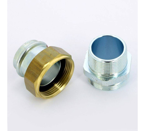 Муфта пресс-НР разъемная Viega Prestabo 35x1 1/4 оцинкованная сталь 559274