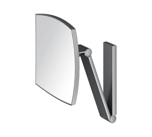 Косметическое зеркало Keuco iLook move настенное черный шлифованный хром 17613 130000