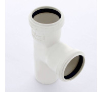 Тройник канализационный REHAU RAUPIANO PLUS 50/50/87° 121254