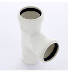 Тройник канализационный REHAU RAUPIANO PLUS 50/50/87° 121254