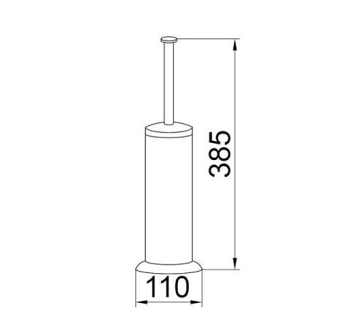 Ершик для туалета Boheme Puro напольный хром 10709