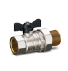 Кран шаровой латунный LD Pride 47.15.В-ГШ.Б 1/2 ВР-американка ручка-бабочка 47.306.15