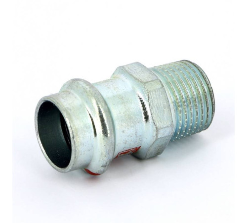 Муфта переходная пресс-Н Viega Prestabo оцинкованная сталь 18х1/2 559014