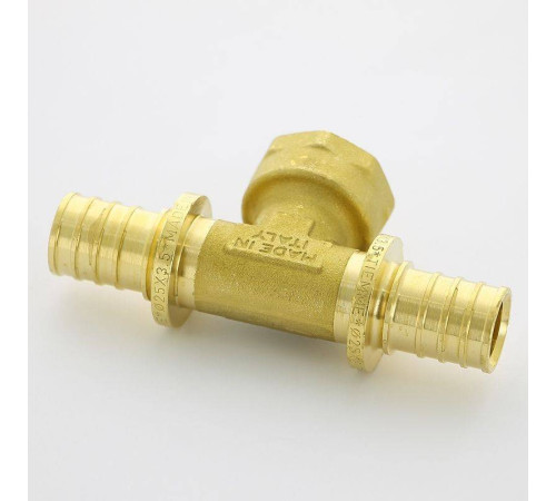Тройник аксиальный Uni-Fitt 25х3/4х25 ВР латунь 747G8380