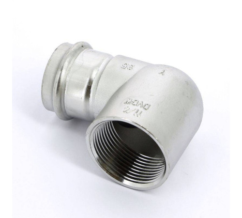 Угольник переходной Viega Sanpress Inox 90° 35х1 1/4 пресс-В компактный нержавеющая сталь 437053