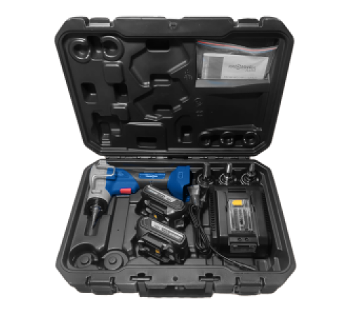 Расширитель аккумуляторный для труб PEX-a Kromwell 18 В 4.0 Ач кейс головки 16/20/25 мм KW.AS122