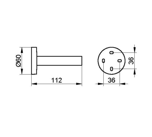 Держатель для запасного рулона туалетной бумаги Keuco Edition 90 хром 19063 010000