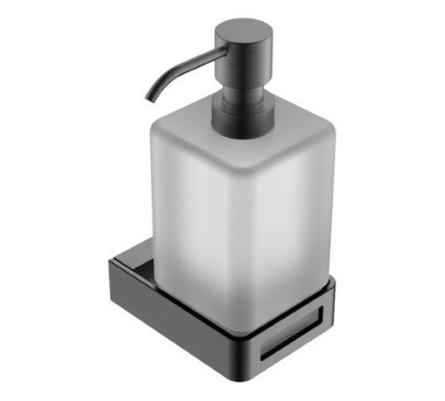 Дозатор для жидкого мыла подвесной Boheme Q графит 10957-GM