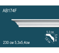 Карниз потолочный Perfect AB174F гибкий полиуретановый 210x210x2000 мм AB174F