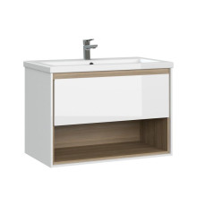 Тумба под раковину подвесная Cersanit LOUNA 80 для раковины COMO 80 белый SP-SZ-LOU-CO80/Wh