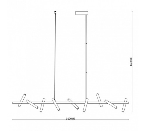 Светильник на штанге iLedex TELESCOPE 2688-140 BR