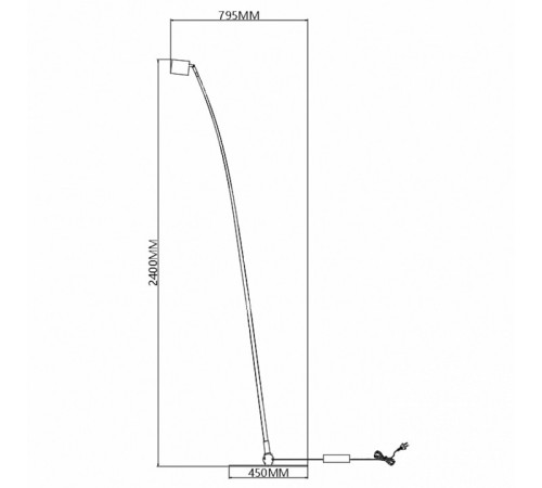 Торшер iLedex TANGO 3082F-1 BK