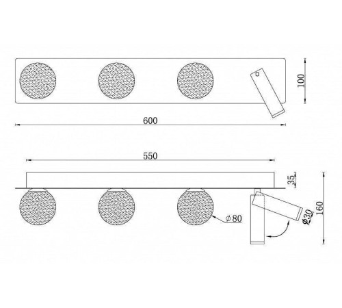 Бра iLedex Telescope W4774-60 SWH