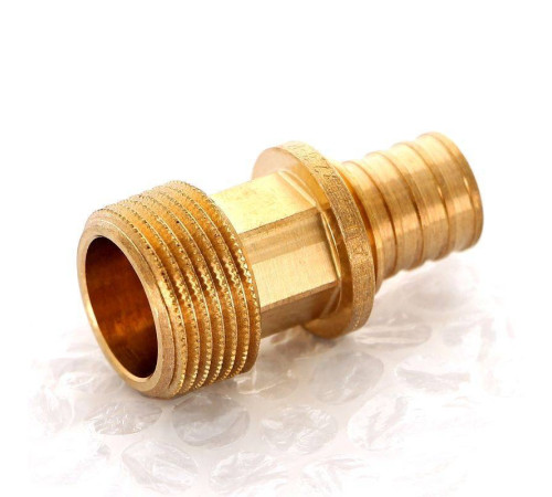 Муфта надвижная REHAU Rautitan RX 20х3/4 с наружной резьбой бронза 14563151001