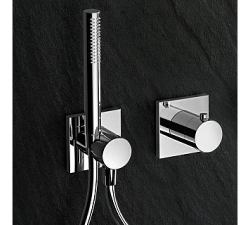 Душевой комплект KEUCO IXMO № 8 с термостатом и верхним душем хром 59602 010002