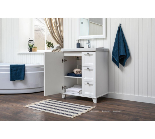 Тумба под раковину Aquanet Amelie 70 белый матовый 00261988