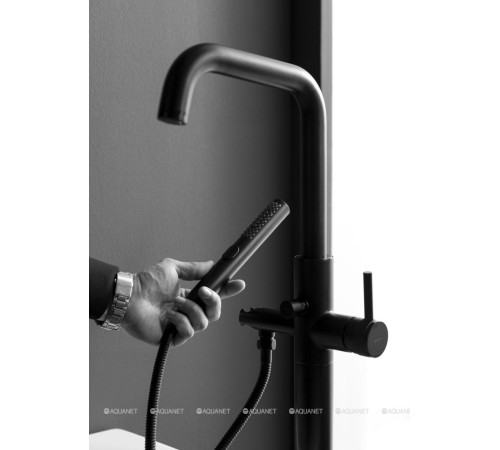 Смеситель напольный Allen Brau Priority высота 1037 мм Easy box черный матовый 5.31008-31