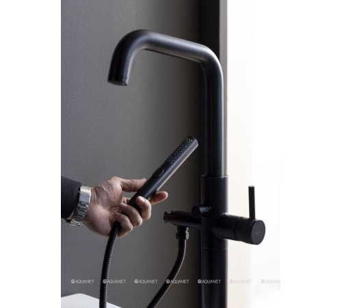 Смеситель напольный Allen Brau Priority высота 1037 мм Easy box черный матовый 5.31008-31