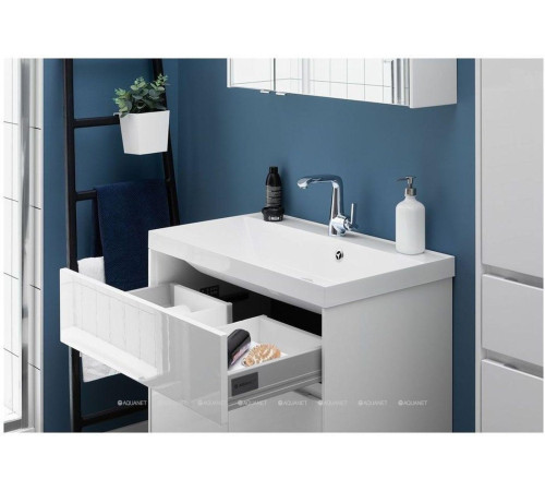 Тумба под раковину Aquanet Латина 80 белая 00179638