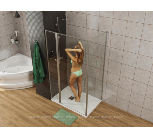 Душевое ограждение Allen Brau Priority 1000x1000 мм 8 мм хром 3.31028.00/3.31046.00