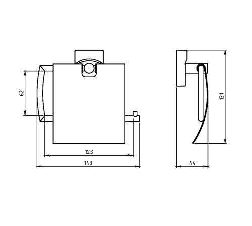 Держатель для туалетной бумаги NOVASERVIS Metalia 12 хром 0238.0