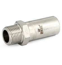 Переходник пресс Uni-Fitt 22 мм x 3/4 НР нержавеющая сталь 777S2230