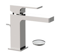 Смеситель для раковины Remer Absolute с донным клапаном хром AU10