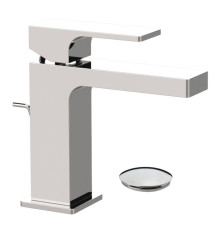 Смеситель для раковины Remer Absolute с донным клапаном хром AU10