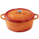 Кастрюля глубокая Hascevher Yeni Derin 24 см оранжевая A906524
