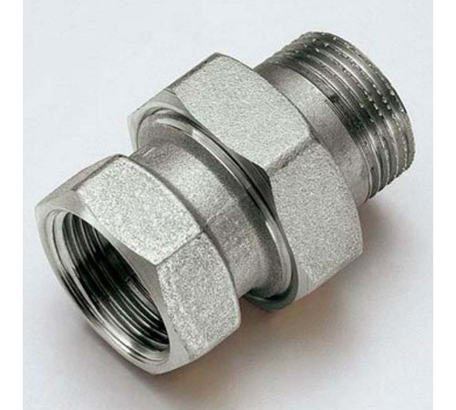 Разъемное соединение Tiemme 3/4 НВ прямое никелированное с прокладкой O-ring 1500076