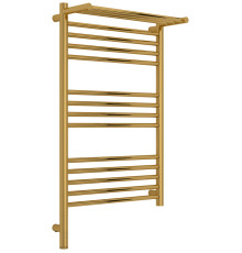 Полотенцесушитель электрический Сунержа Богема 3.1 с 1 полкой 500x800 мм левый золото глянец 03-6006-8050