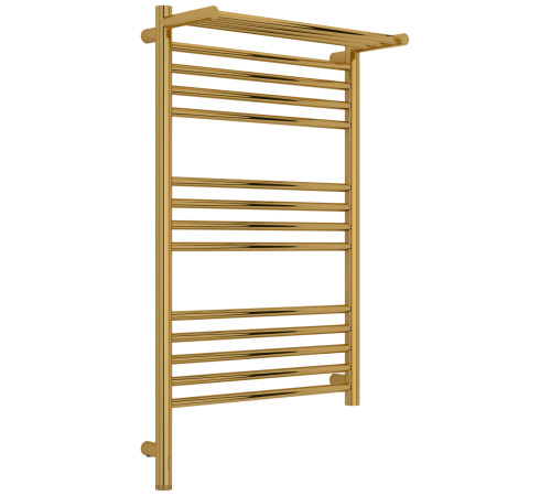 Полотенцесушитель электрический Сунержа Богема 3.1 с 1 полкой 500x800 мм левый золото глянец 03-6006-8050